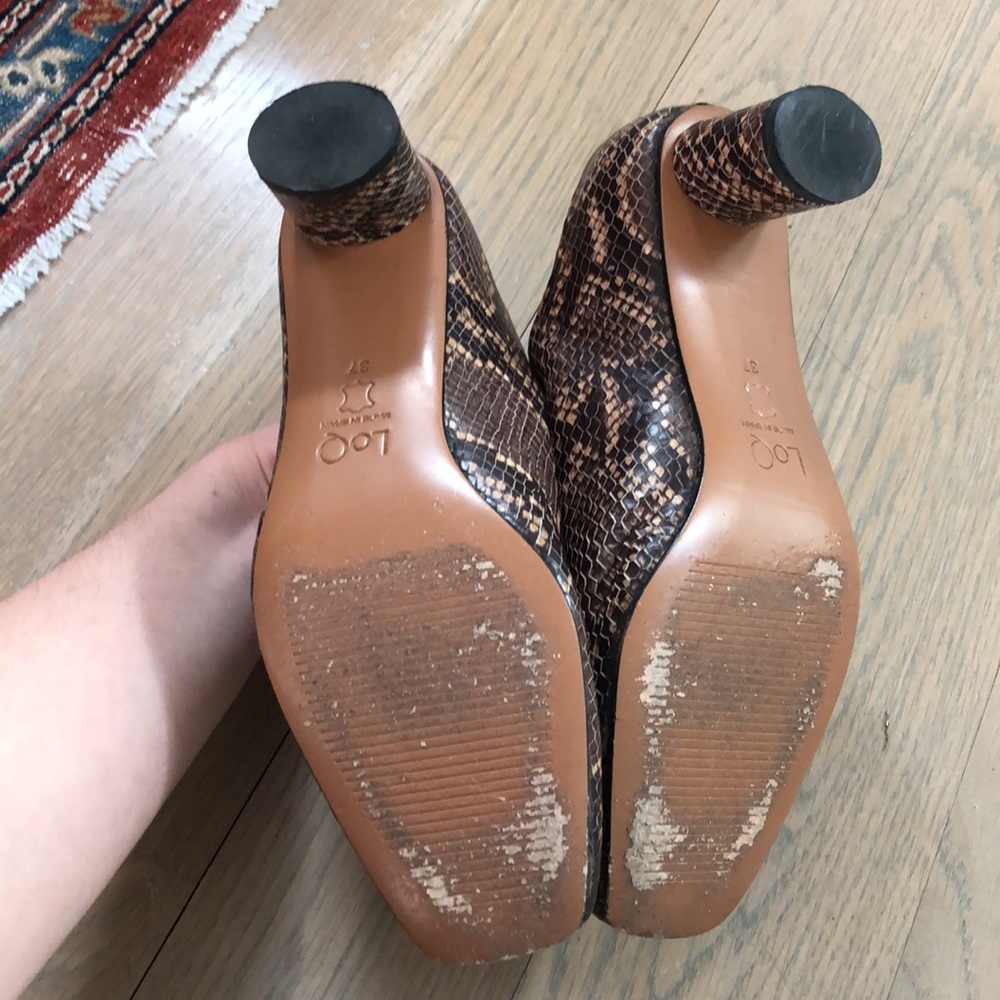 Lightly Worn Open Back Booties From Loq - image 3